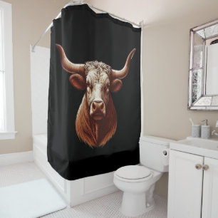 Texas Longhorn Duschvorhang