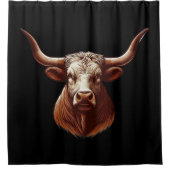 Texas Longhorn Duschvorhang (Vorderseite)