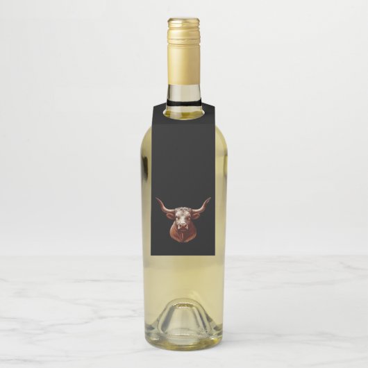 Texas Longhorn Flaschenanhänger (Auf Flasche)