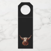 Texas Longhorn Flaschenanhänger (Vorderseite)