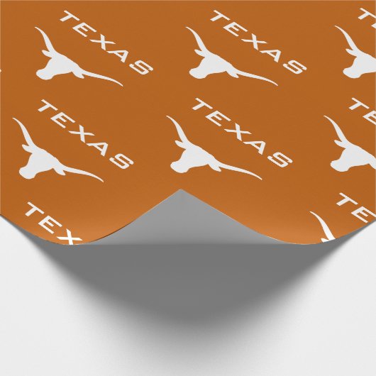 Texas Longhorn Geschenkpapier (Ecke)