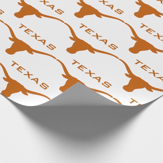 Texas Longhorn Geschenkpapier (Ecke)