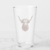 Texas Longhorn Glas (Rückseite)