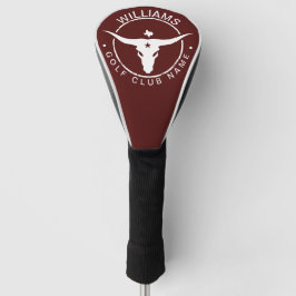Texas Longhorn Golf Club Name Golf Headcover