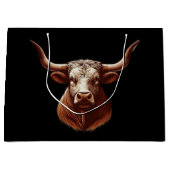 Texas Longhorn Große Geschenktüte (Vorderseite)