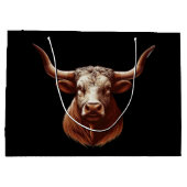 Texas Longhorn Große Geschenktüte (Rückseite)