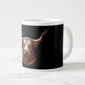 Texas Longhorn Jumbo-Tasse (Vorderseite Rechts)