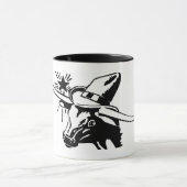 Texas Longhorn Keramik Tasse (Zentrum)
