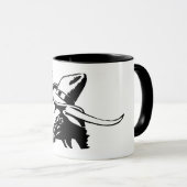 Texas Longhorn Keramik Tasse (VorderseiteRechts)