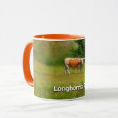 Texas Longhorn Kuh Farm Farm Tasse Cup (Vorderseite Links)