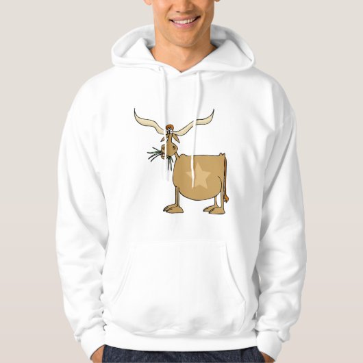 Texas Longhorn Kuh Hoodie (Vorderseite)