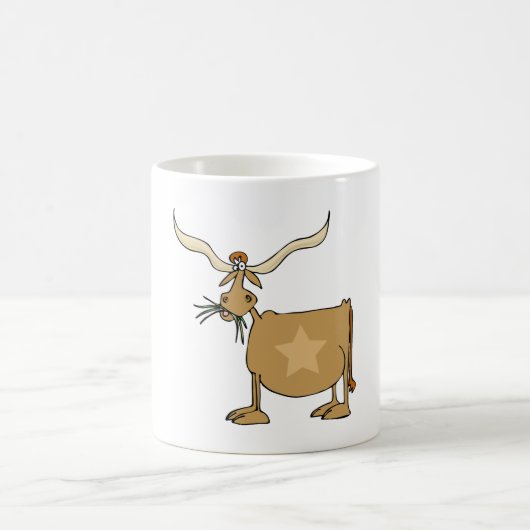Texas Longhorn Kuh Kaffeetasse (Mittel)