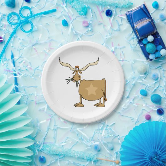 Texas Longhorn Kuh Pappteller (Party)