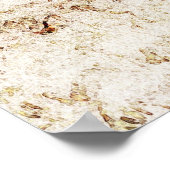 Texas Longhorn Kuh Rustic Art Poster (Ecke)