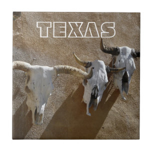 TEXAS-Longhorn-Kuh-Schädel Fliese