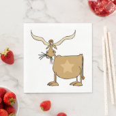 Texas Longhorn Kuh Serviette (Beispiel)