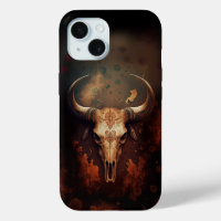 Texas Longhorn Kuh Skull Rustikal