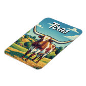 Texas-Longhorn Magnet (Linke Seite)
