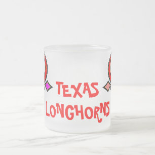 Texas Longhorn Mattiert Glass Tasse