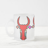 Texas Longhorn Mattiert Glass Tasse (Links)