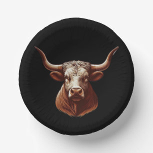 Texas Longhorn Pappteller