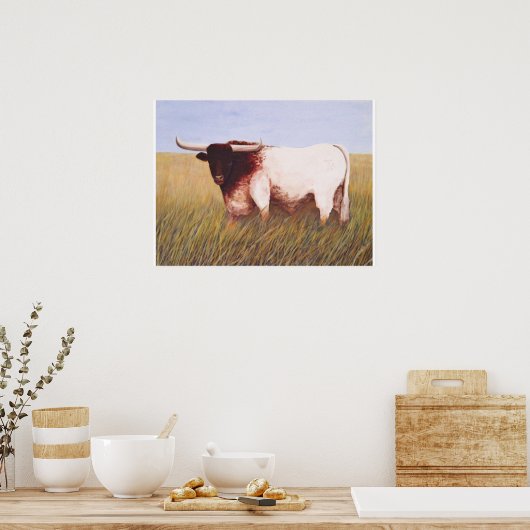 Texas Longhorn Poster (Küche)