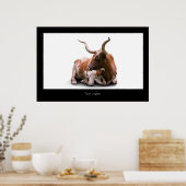 Texas Longhorn Poster Print (Küche)