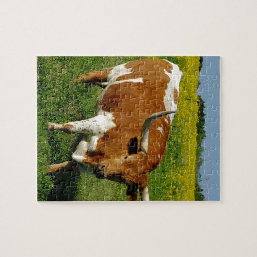 Texas Longhorn Puzzle (Horizontal)