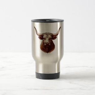 Texas Longhorn Reisebecher