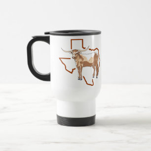 Texas Longhorn Reisebecher
