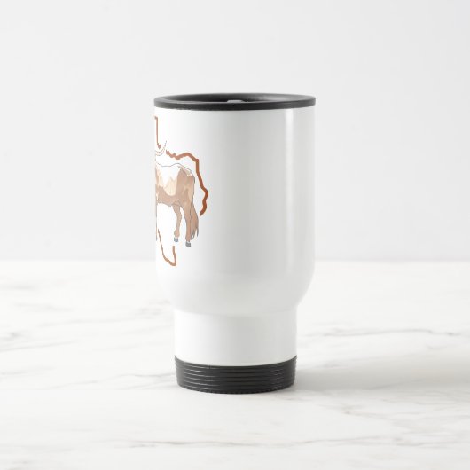 Texas Longhorn Reisebecher (Mittel)