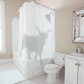 Texas Longhorn Schatten Silhouette Shadow Buddies2 Duschvorhang (Beispiel)