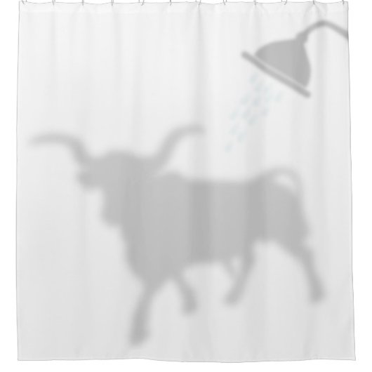 Texas Longhorn Shadow Silhouette Shadow Buddies3 Duschvorhang (Vorderseite)