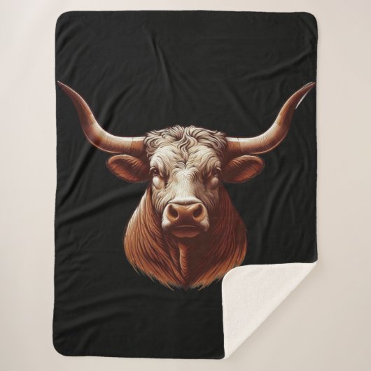 Texas Longhorn Sherpadecke (Vorderseite)