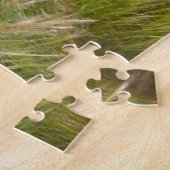 Texas Longhorn Skulptur.Weihnachtsgrüße Puzzle (Seite)