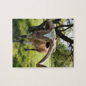 Texas Longhorn Stier Puzzle (Horizontal)
