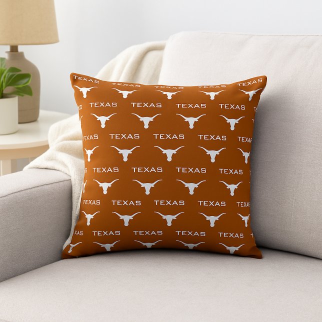 Texas Longhorn Stil Western Rustikale Dekoration Kissen (Texas Longhorn Style Western Rustic Decor Throw Pillow)
