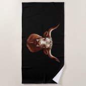 Texas Longhorn Strandtuch (Vorderseite)