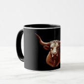 Texas Longhorn Tasse (Vorderseite Links)