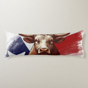 Texas longhorn & Texas flagge Seitenschläferkissen