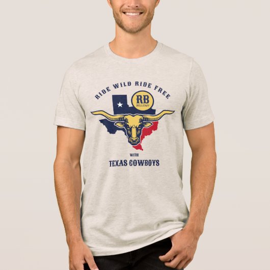 Texas Longhorn Tri-Blend Shirt (Vorderseite)