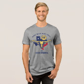 Texas Longhorn Tri-Blend Shirt (Vorderseite voll)