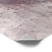 Texas Longhorn Wasserfarbe Foto Abstrakt Modern Poster (Ecke)