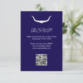 Texas Longhorn Wedding RSVP Karte (Stehend Vorderseite)