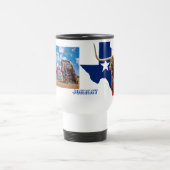 Texas Longhorns & Cadillac Ranch Reisebecher (Mittel)