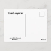 Texas Longhorns Postkarte (Rückseite)