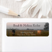 Texas Longhorns Rücksendeadressen-Aufkleber (Insitu)