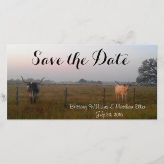 Texas Longhorns Save the Date Karte