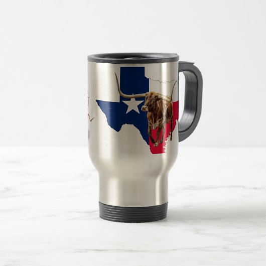 Texas Longhorns Tasse (VorderseiteRechts)