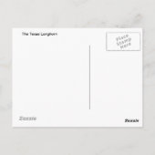 Texas Longhorup Nahe Postkarte (Rückseite)